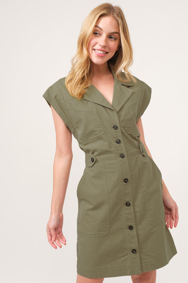 shirt dress sleeveless
   sleeveless shirt dress
