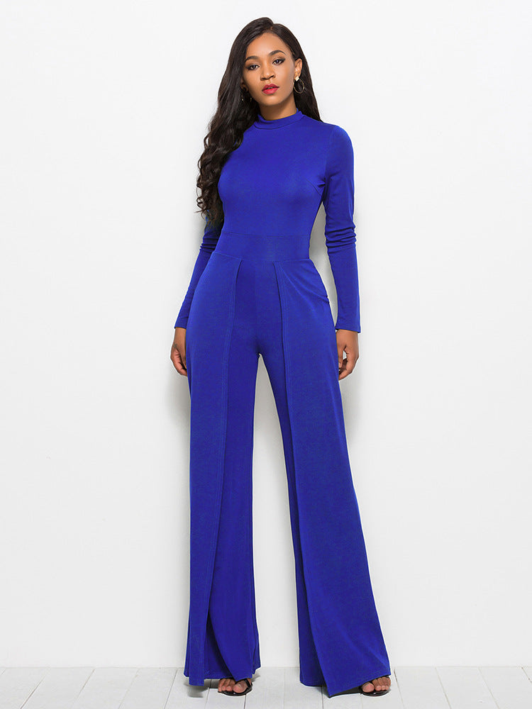 Ladies long hotsell sleeve jumpsuit