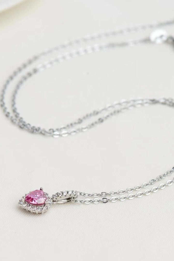 1 Carat Moissanite Necklace, Heart Pendant Necklace, Moissanite Jewelry, Statement Necklace, Sterling Silver Necklace, Lab-Created Gemstone Necklace, Affordable Luxury Jewelry, Sparkling Moissanite Pendant, Fashion Jewelry, Elegant Silver Necklace, Modern Jewelry, Gift for Her, Special Occasion Necklace, Romantic Jewelry