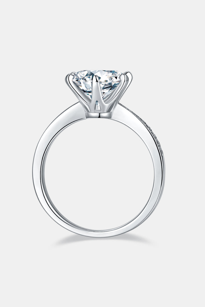 3 Carat Moissanite Ring, Moissanite Side Stone Ring, 3 Carat Engagement Ring, Lab-Created Diamond Alternative, Sparkling Moissanite Jewelry, Affordable Luxury Ring, Elegant Moissanite Design, Brilliant Side Stone Ring, Stunning Moissanite Centerpiece, Timeless Moissanite Engagement Ring.